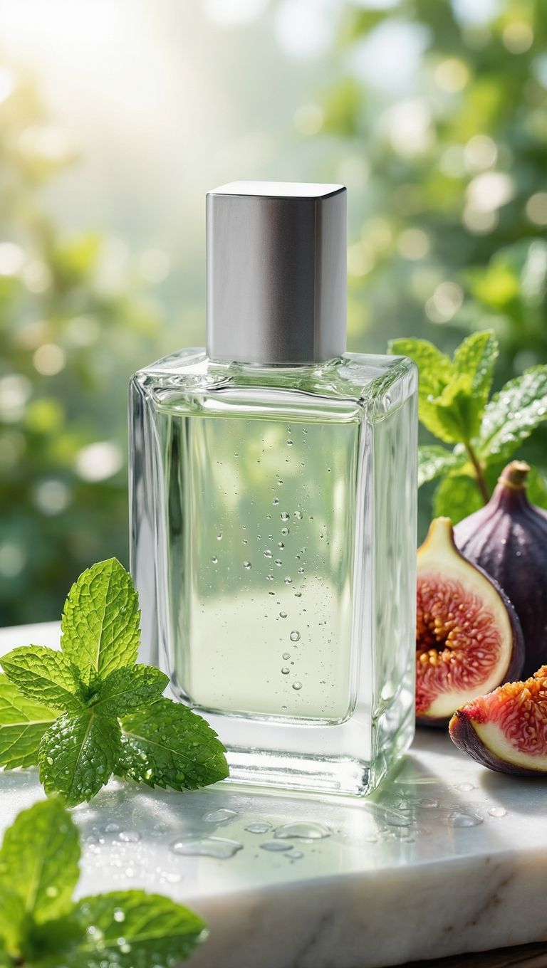 A series of perfume advertising images created with Kling AI